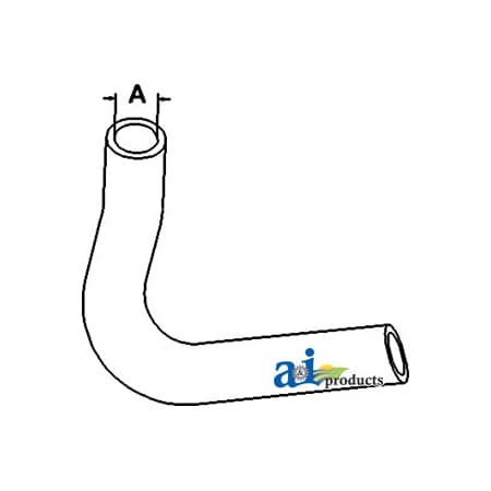A & I Products Radiator Hose, Lower 11" x1.7" x2" A-16541-72850